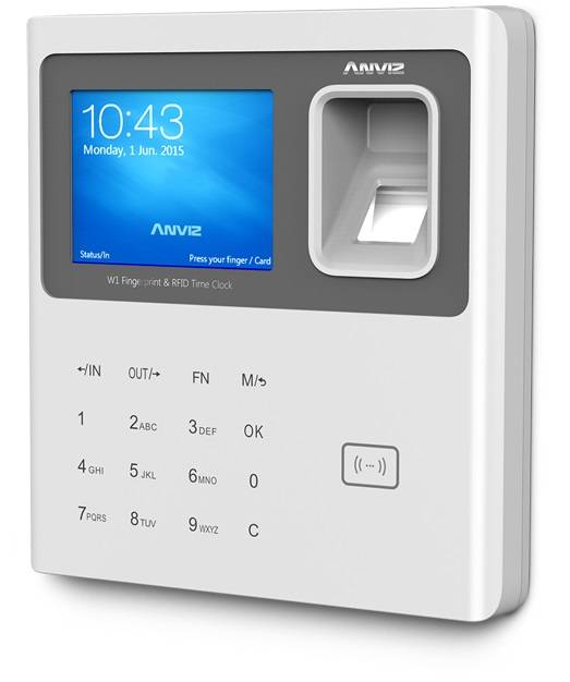 Терминал учета рабочего времени ANVIZ W1 Pro EM, Wi-Fi, отпечаток пальца+RFID EM marine